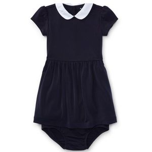 Crepe dress and bloomer